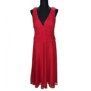 JS Boutique Red Sequin Detail Cocktail Dress Size 14